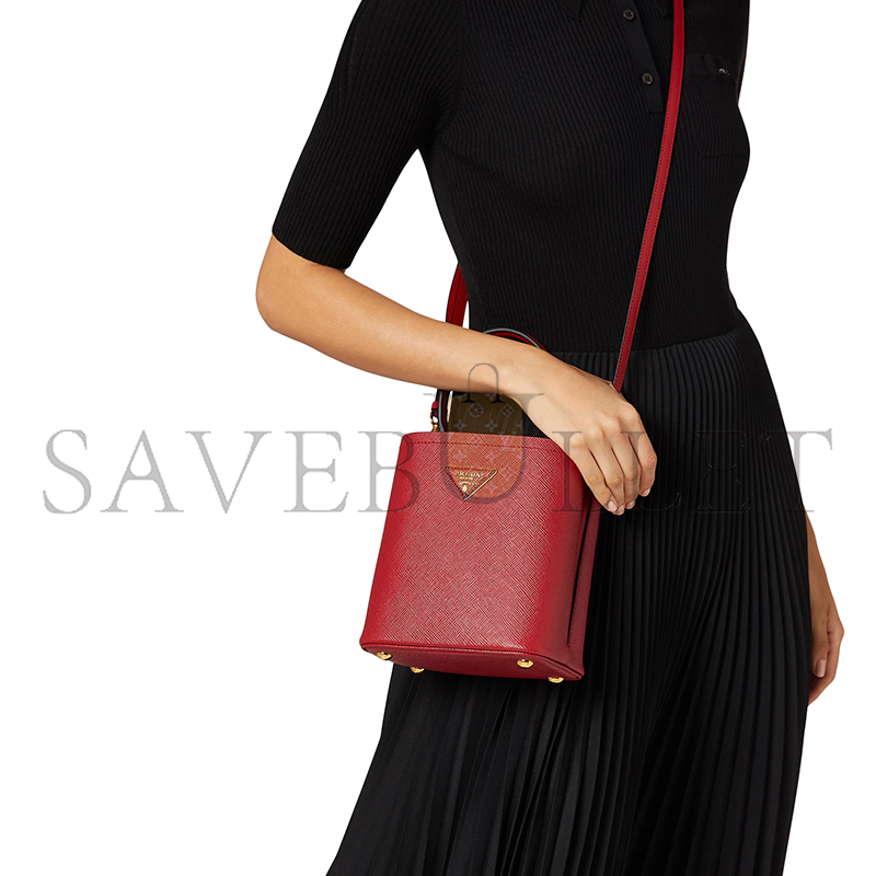 PRADA SAFFIANO SMALL PANIER BUCKET BAG 1BA217 (18*17*10.5cm)